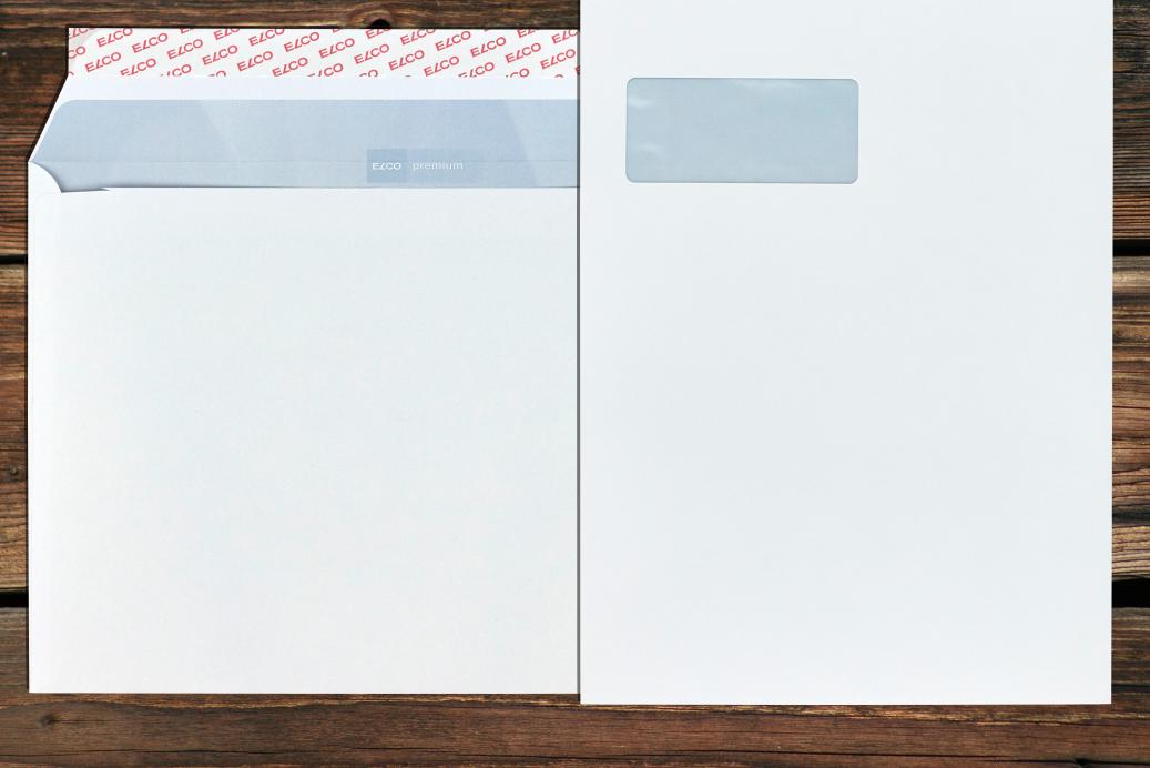 Briefhüllen mit Fenster C4 229x324 mm Haftklebend Hochweiß 120 g/qm